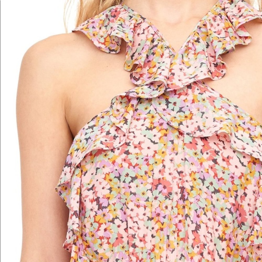 New Rebecca Taylor Margo Silk Floral Jumpsuit - Picture 2 of 5